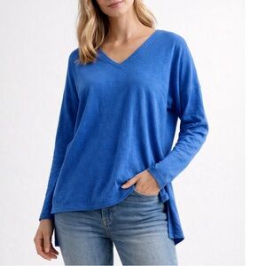 CT Plage Cotton Cashmere Blend Sweater Top Knit Pullover size 36 French small 4